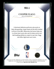 2025-26 Topps Topps Collector Kit Cooper Flagg #NBA-6