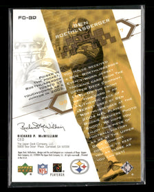 2004 Upper Deck Reflections Focus on the Future Jerseys Gold Ben Roethlisberger