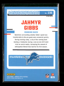 2023 Donruss Optic Holo Jahmyr Gibbs Rookie #236