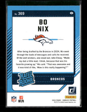2024 Donruss Press Proof Blue Bo Nix Rookie #369