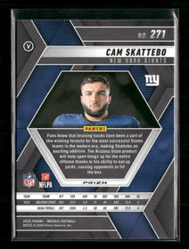2025 Panini Mosaic Blue Scope Cam Skattebo Rookie #271