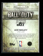 2025-26 Topps Chrome Ball of Duty Yellow Refractor Ace Bailey #/275 #BD-24