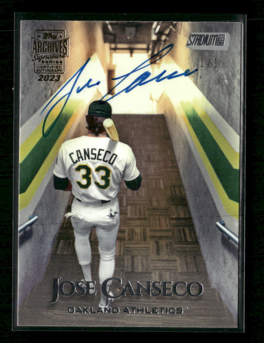 2019 Topps Stadium Club 1/1 Jose Canseco #185