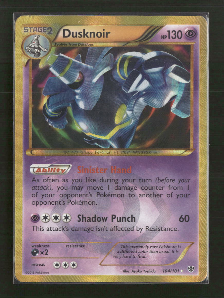 Plasma Blast Dusknoir (104 Secret Rare) #104/101