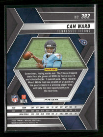 2025 Panini Mosaic Mosaic Red and White Stripe Cam Ward Rookie #382