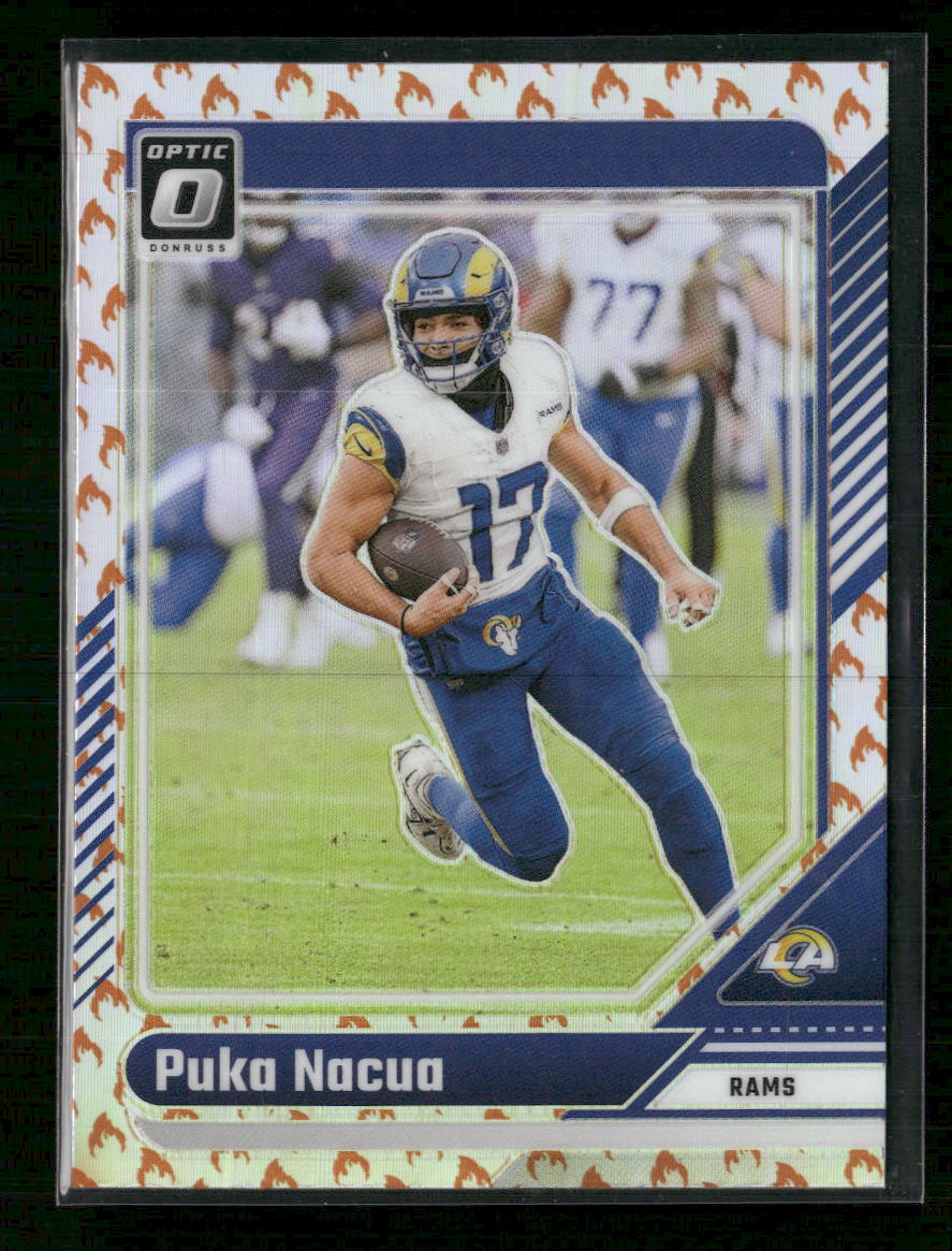 2024 Panini Donruss Optic Fire Prizm Puka Nacua #115