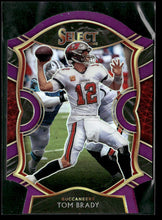 2020 Panini Select Purple Prizm Die Cut Tom Brady #1