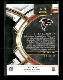 2023 Panini Select Orange Prizms Die Cuts Bijan Robinson Rookie #/399 #180