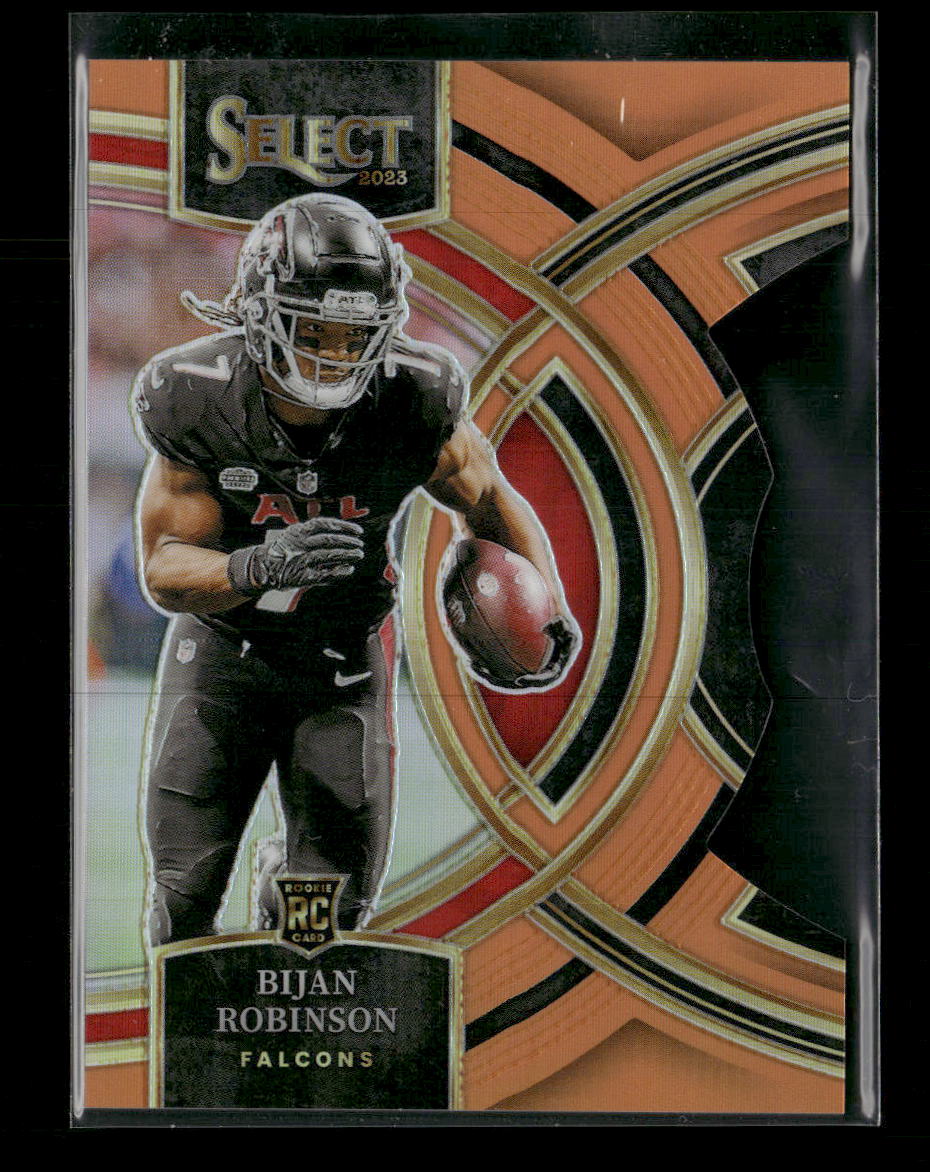 2023 Panini Select Orange Prizms Die Cuts Bijan Robinson Rookie #/399 #180