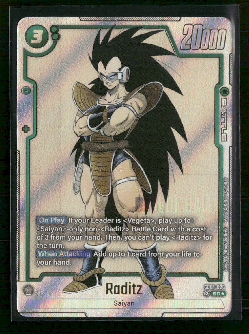 SB01: Manga Booster 01 Raditz (Alternate Art) #SB01-026