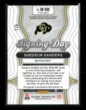 2025 Panini Draft Picks Signing Day Black Gold Shedeur Sanders #/5 Auto #SD-SSS