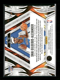 2023-24 Panini Phoenix Fire Forged Blue Shai Gilgeous-Alexander #/25 #19