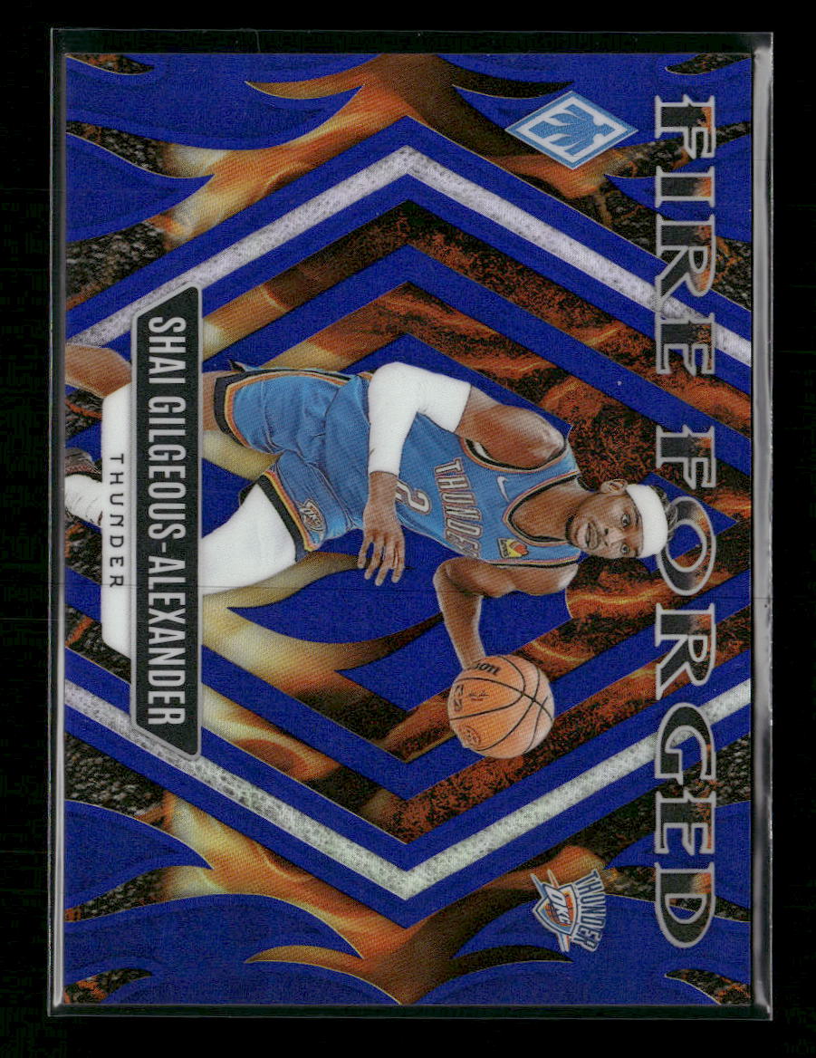 2023-24 Panini Phoenix Fire Forged Blue Shai Gilgeous-Alexander #/25 #19