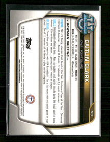 2022-23 Bowman University Chrome Pink Caitlin Clark #50