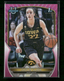 2022-23 Bowman University Chrome Pink Caitlin Clark #50