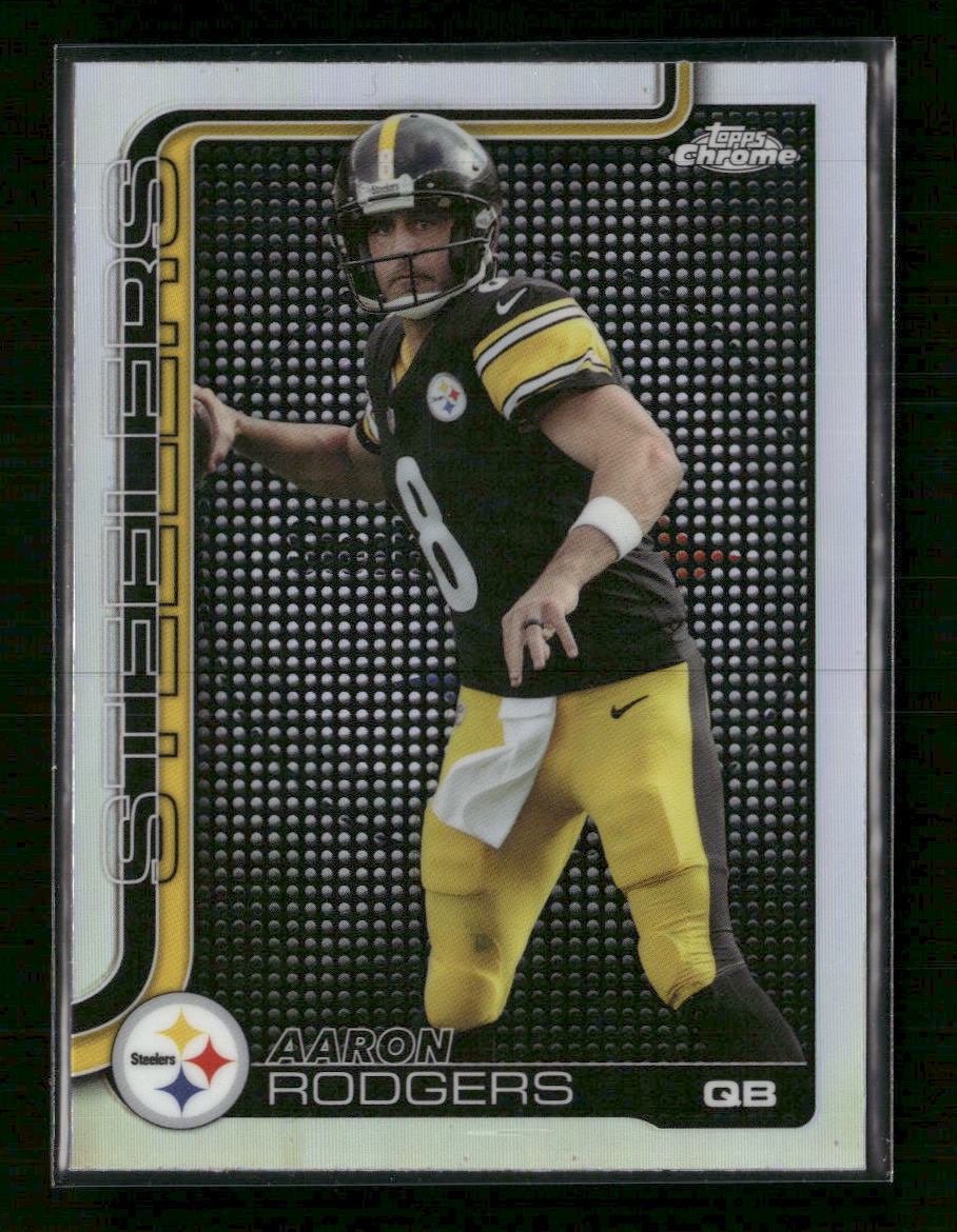 2025 Topps Chrome Topps Refractor Aaron Rodgers #255