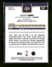 2025-26 Topps Chrome Red White and Blue Refractor LeBron James #127