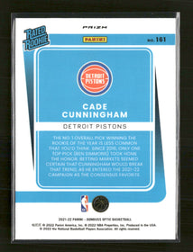 2021-22 Donruss Optic Blue Velocity Cade Cunningham Rookie #161