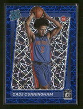 2021-22 Donruss Optic Blue Velocity Cade Cunningham Rookie #161