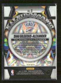 2024-25 Panini Black Kaleidoscopic Blue Ice  Shai Gilgeous-Alexander #/125 #5
