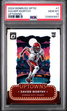 2024 Panini Donruss Optic Uptowns Xavier Worthy 10 PSA #7