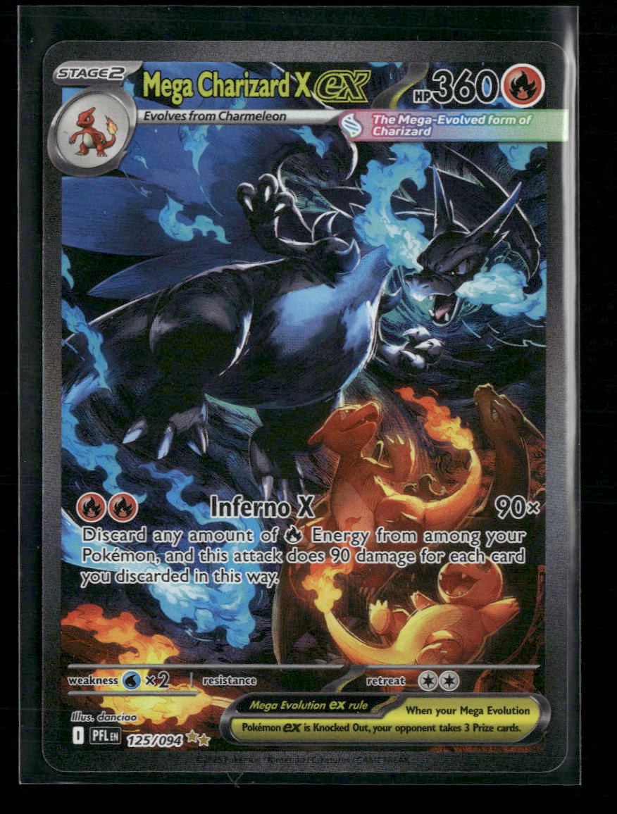 ME02: Phantasmal Flames Mega Charizard X ex #125/094
