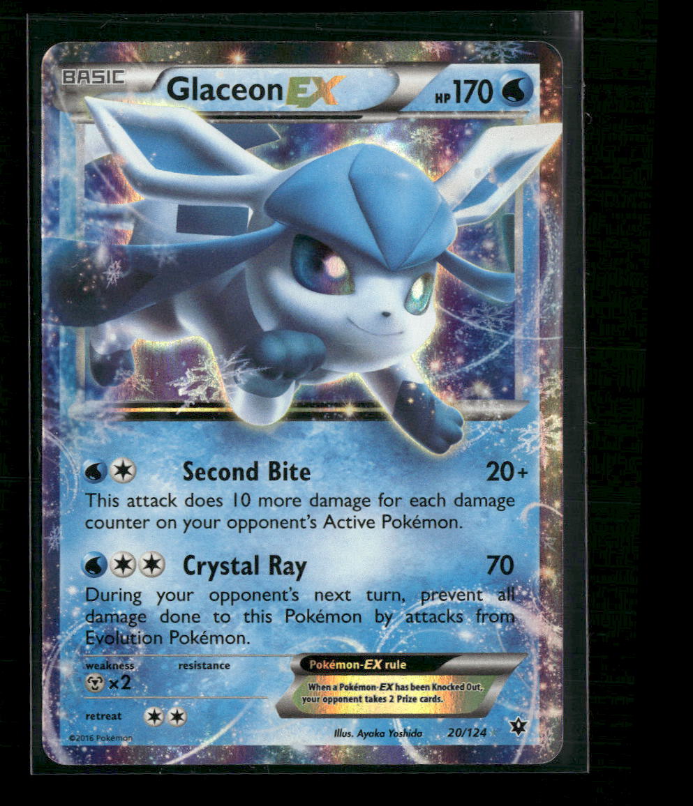XY - Fates Collide Glaceon EX #20/124