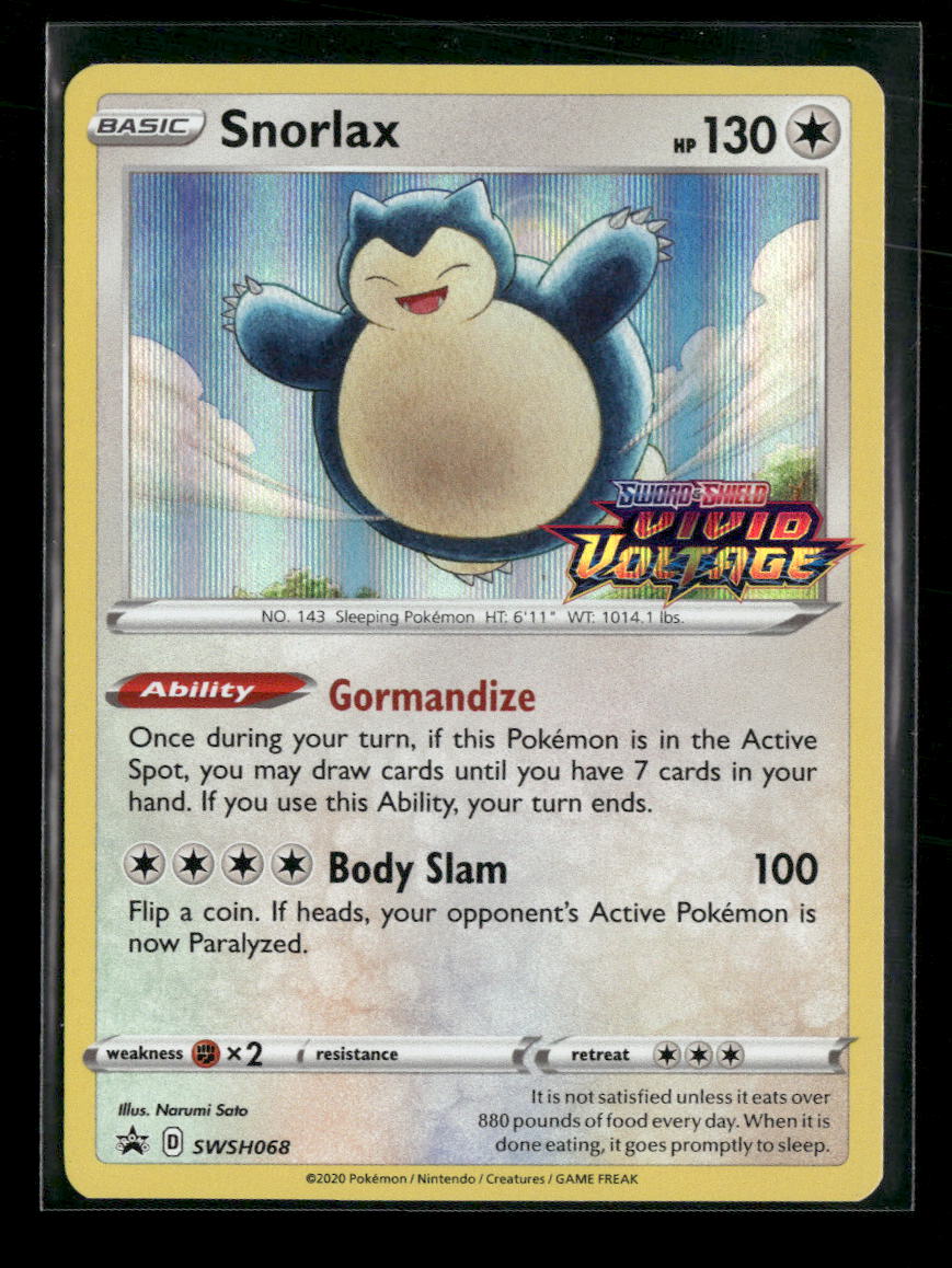 SWSH: Sword & Shield Promo Cards Snorlax #SWSH068