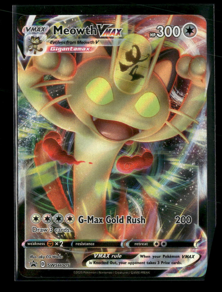 SWSH: Sword & Shield Promo Cards Meowth VMAX #SWSH005