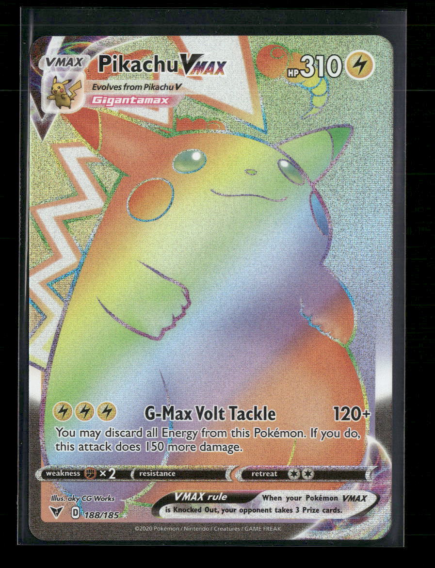 SWSH04: Vivid Voltage Pikachu VMAX (Secret) #188/185