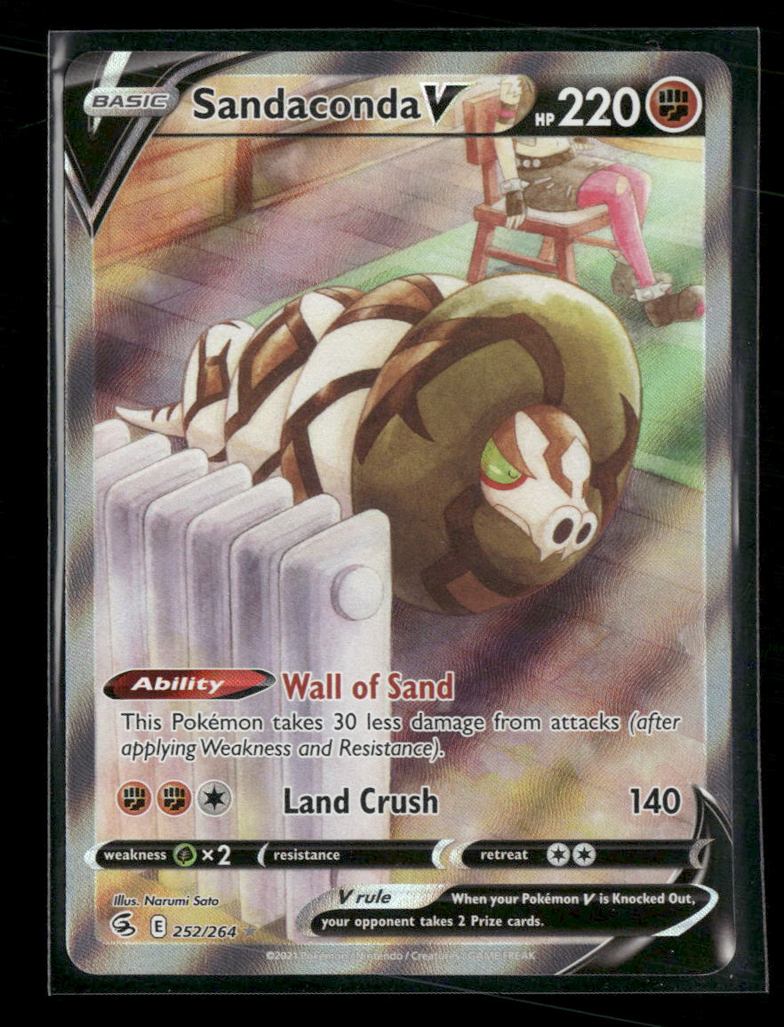 SWSH08: Fusion Strike Sandaconda V (Alternate Full Art) #252/264