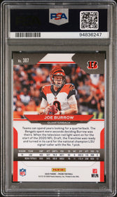 2020 Panini Prizm Joe Burrow 10 PSA #307