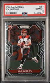 2020 Panini Prizm Joe Burrow 10 PSA #307