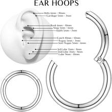 16G 5/16 Stainless Steel Hinged Segment Ring