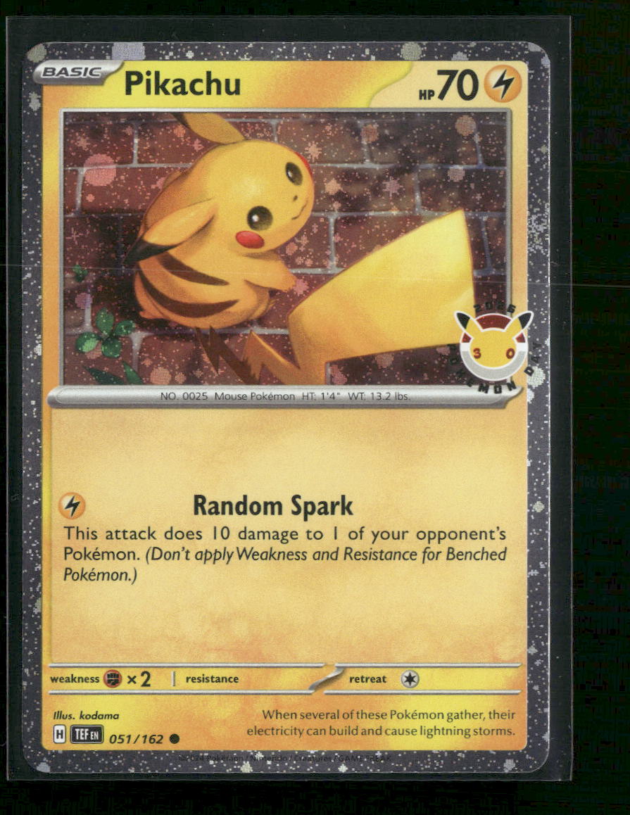 Miscellaneous Cards & Products Pikachu (Pokemon Day 2026) #051/162