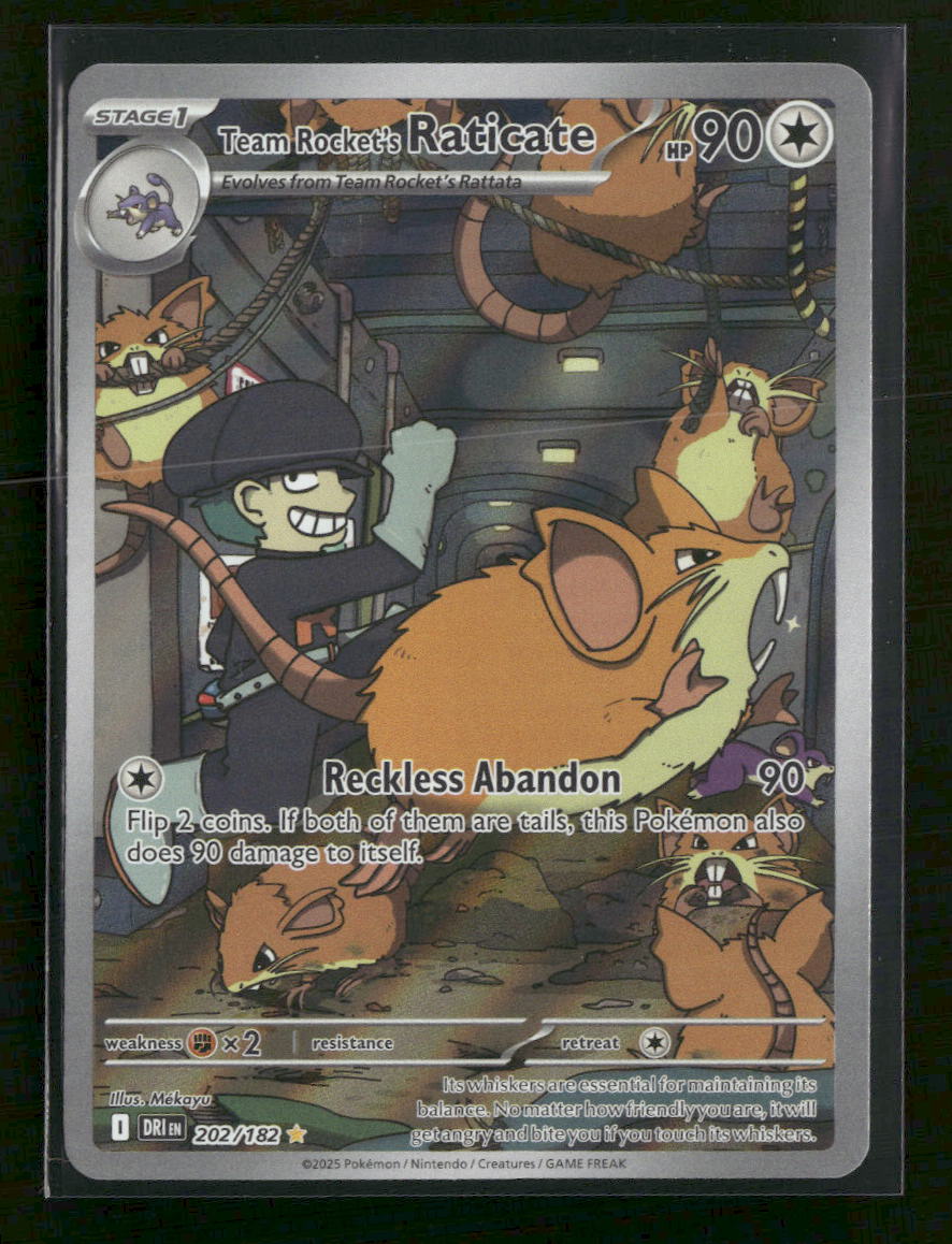 SV10: Destined Rivals Team Rocket's Raticate #202/182