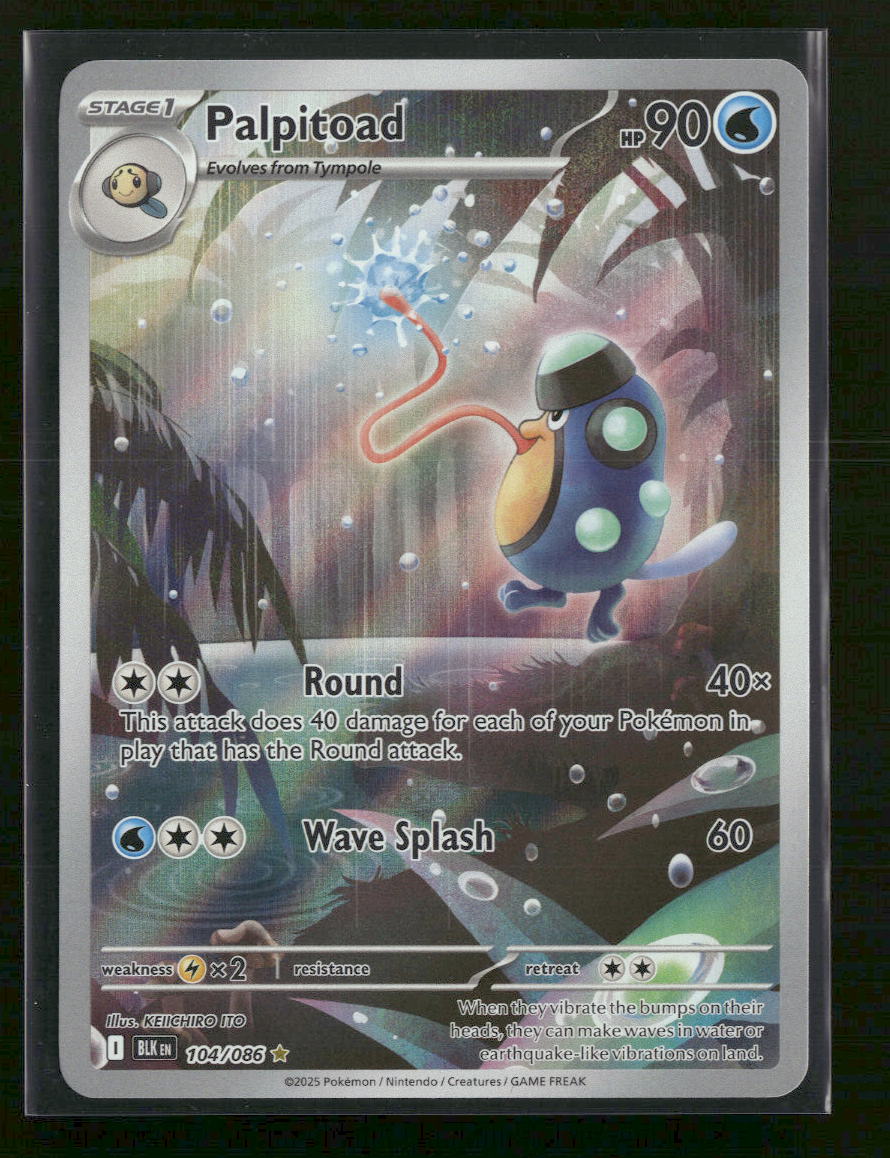 SV: Black Bolt Palpitoad #104/086
