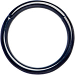 16G 3/8 Black PVD Hinged Segment Ring