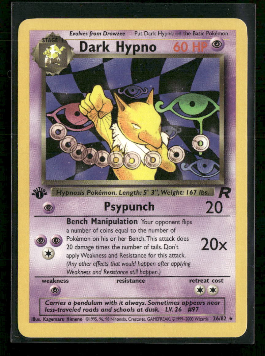 Team Rocket Dark Hypno (26) 1st Edition #26/82