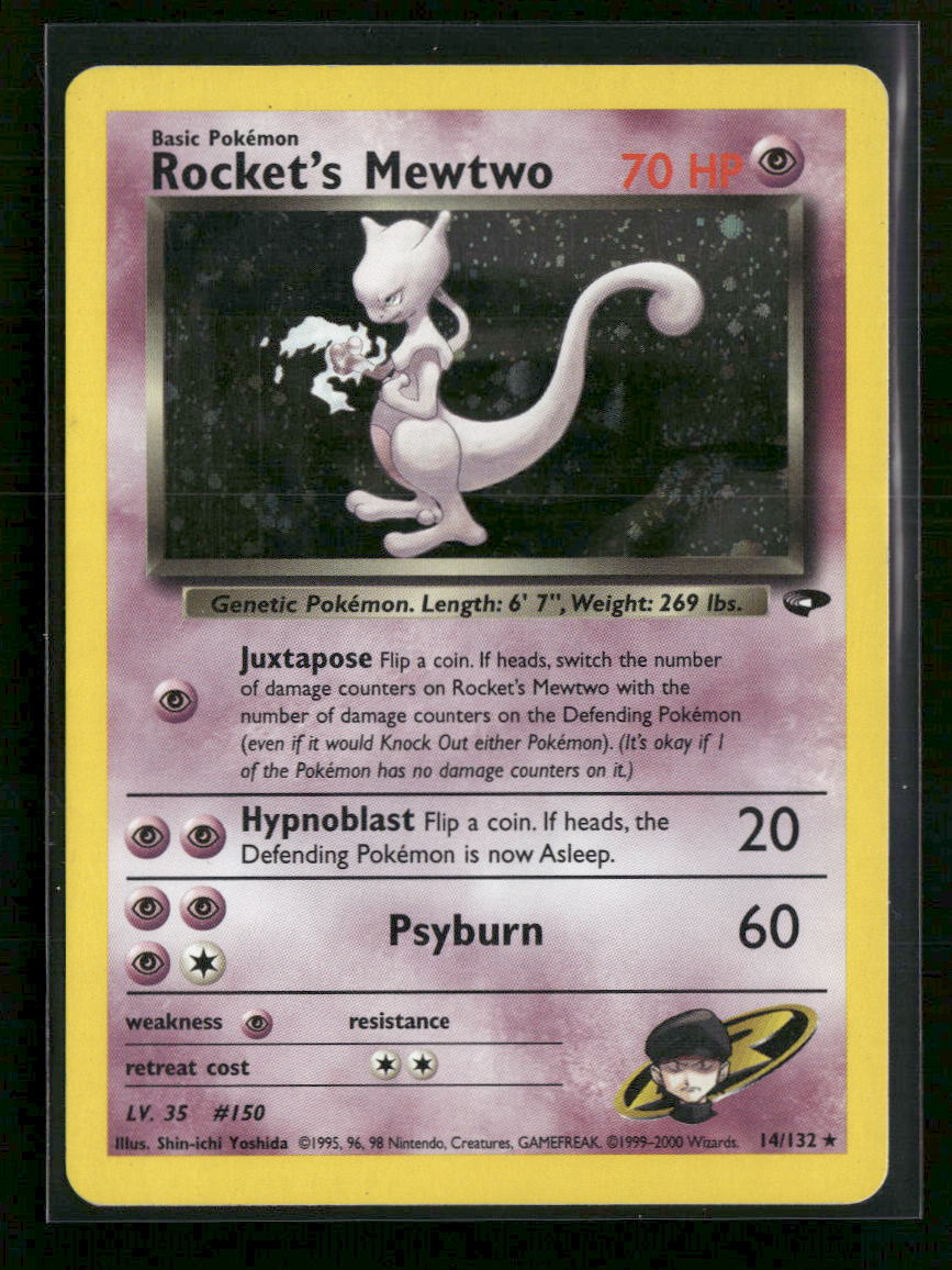 Gym Challenge Rocket's Mewtwo Unlimited #014/132