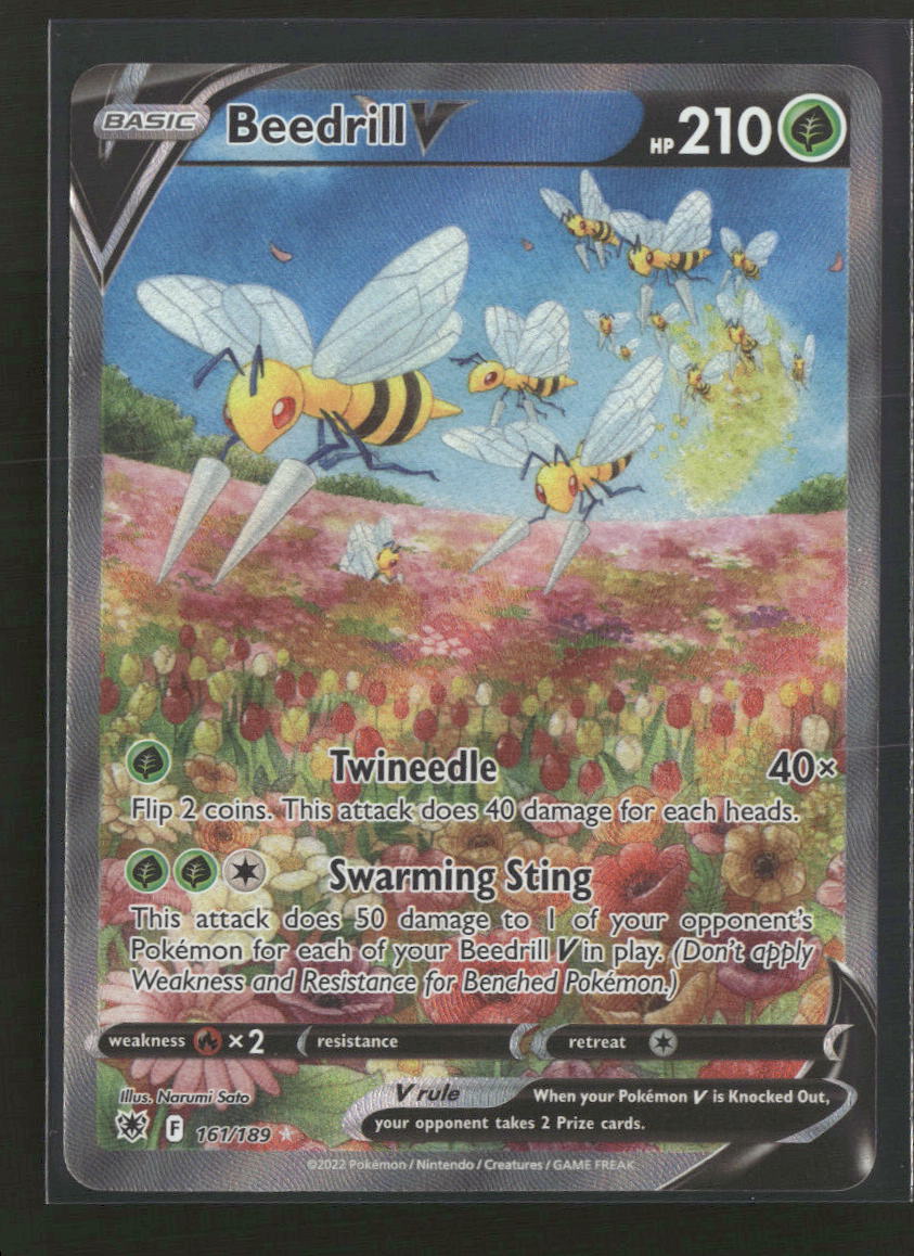 SWSH10: Astral Radiance Beedrill V (Alternate Full Art) #161/189