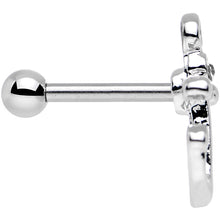 16G 1/4 Clear Gem Settle Down Anchor Cartilage Earring