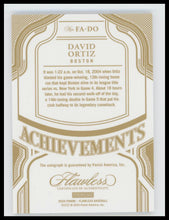 2025 Panini Flawless Achievements Sapphire David Ortiz #/15 Auto #FA-DO