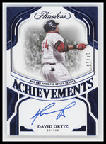 2025 Panini Flawless Achievements Sapphire David Ortiz #/15 Auto #FA-DO