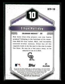 2026 Bowman Scouts' Top 100 Mini-Diamond Refractors Ethan Holliday #/150 #BTP-10