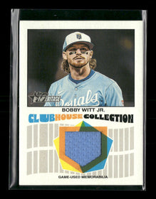 2026 Topps Heritage Clubhouse Collection Relics Bobby Witt Jr. #CCR-BWI
