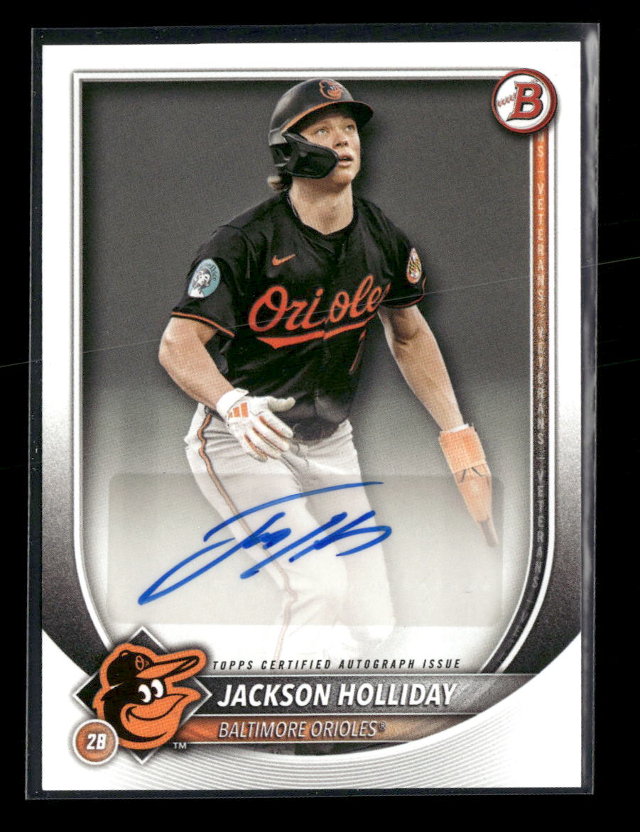 2025 Bowman Rookies and Veterans Autographs Jackson Holliday Auto #PRV-JH