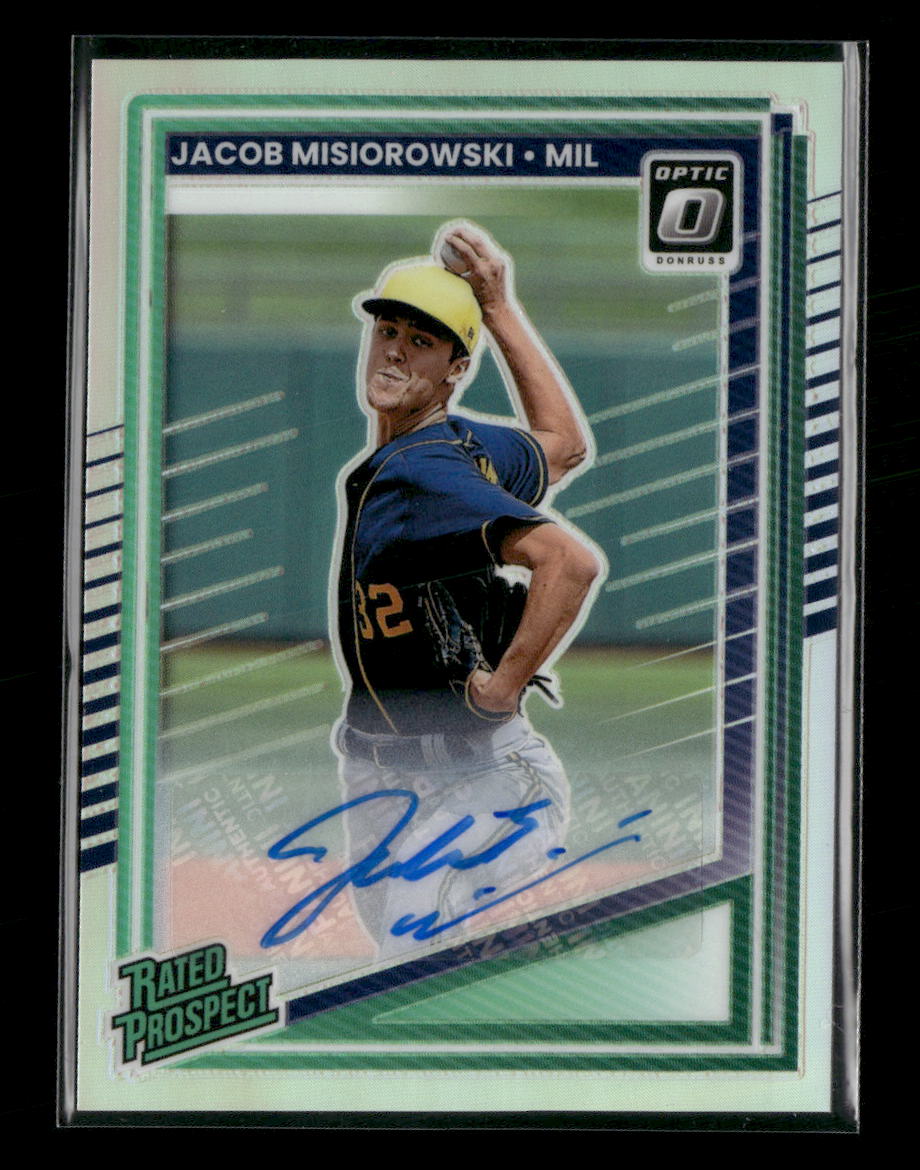 2025 Donruss Rated Prospects Optic Signatures Jacob Misiorowski Auto #128