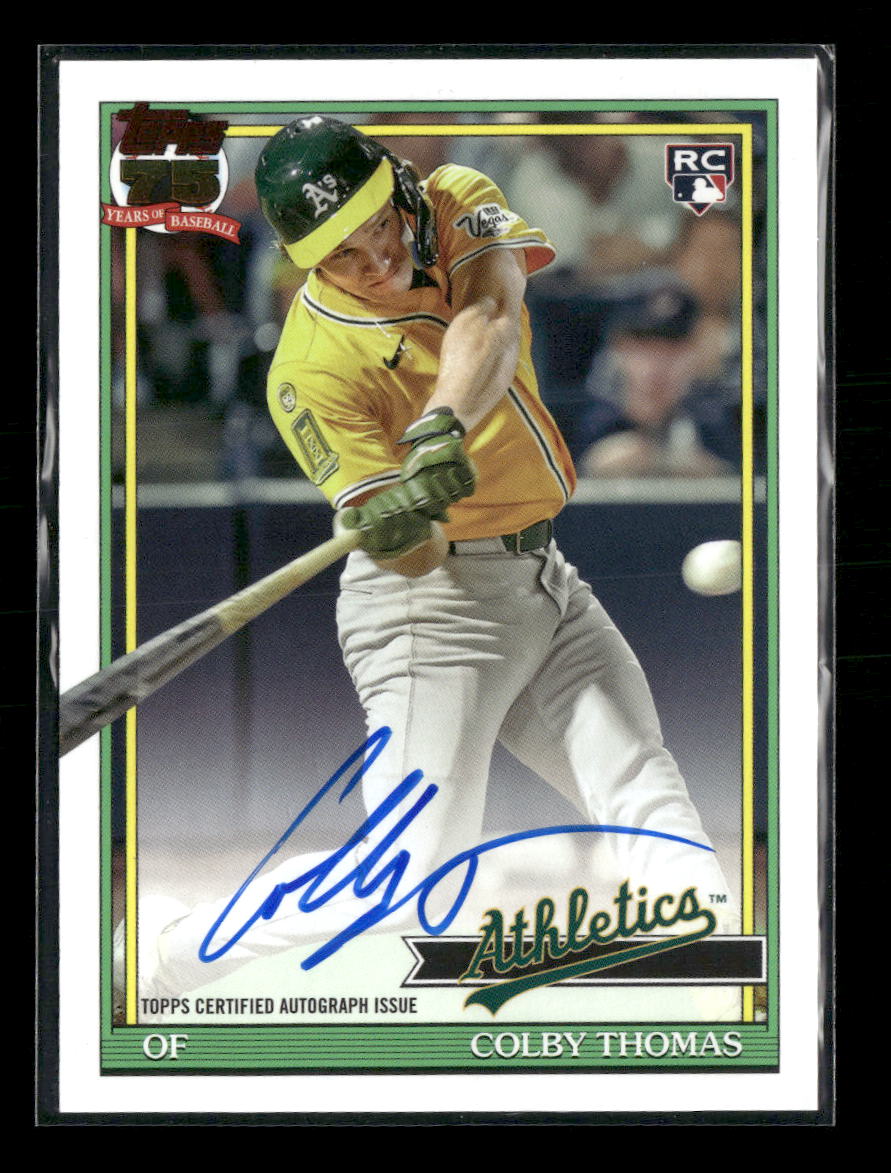 2026 Topps Baseball 35th Anniversary Colby Thomas Auto #91A-COL
