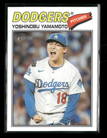 2026 Topps Heritage Image Variation Yoshinobu Yamamoto #371